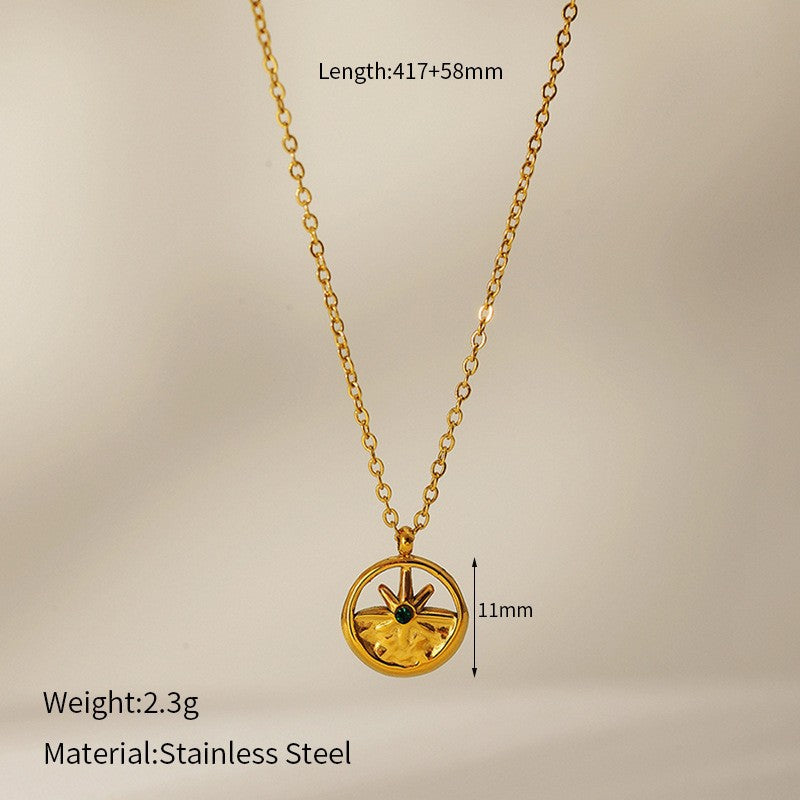 Stainless steel pendant necklace for women