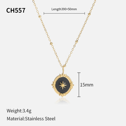 Stainless steel pendant necklace for women