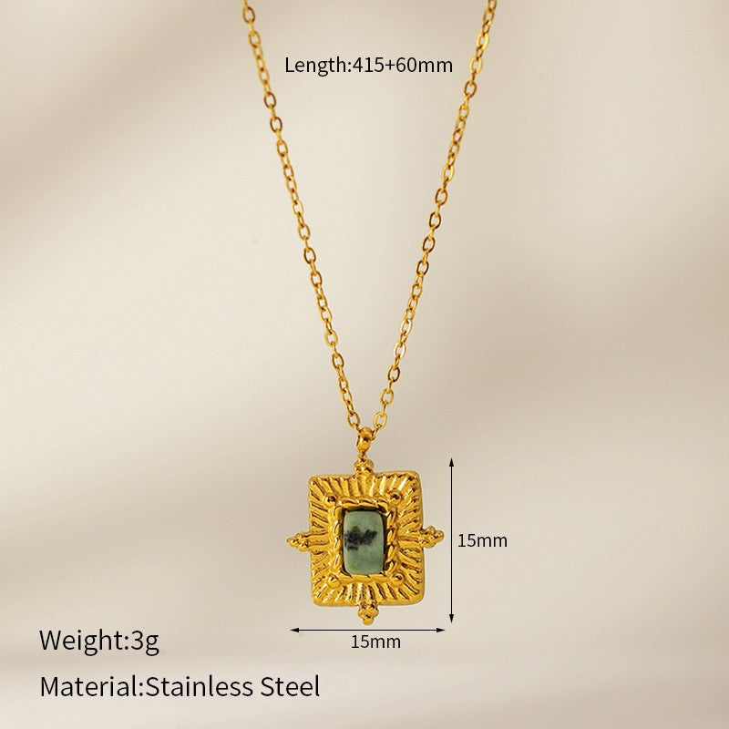 Stainless steel pendant necklace for women