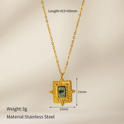 Stainless steel pendant necklace for women