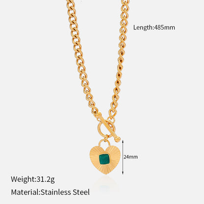 Stainless steel pendant necklace for women