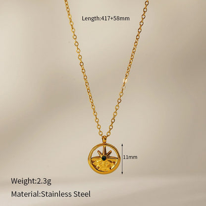 Stainless steel pendant necklace for women