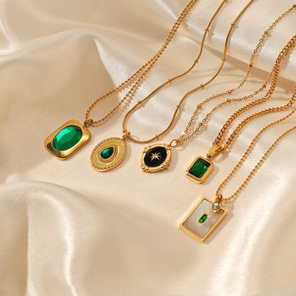 Stainless steel pendant necklace for women