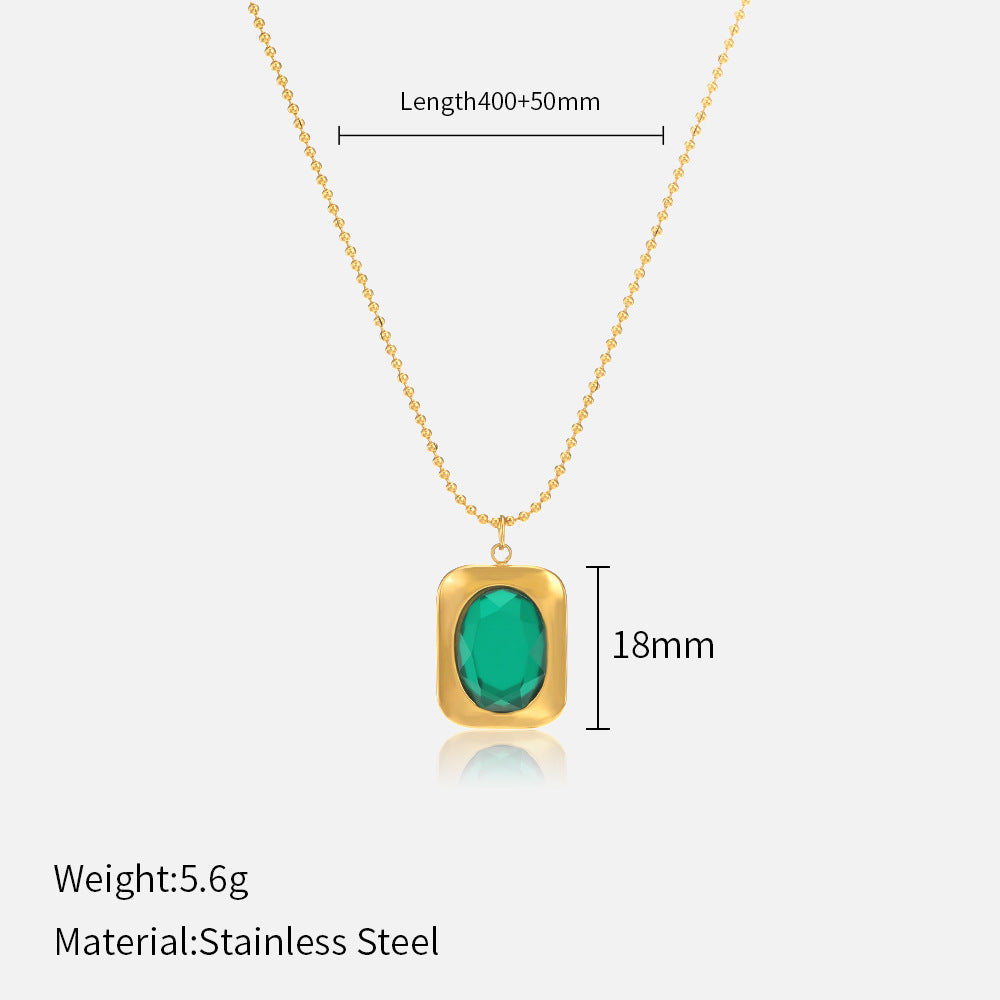 Stainless steel pendant necklace for women