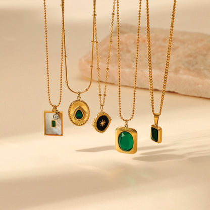 Stainless steel pendant necklace for women