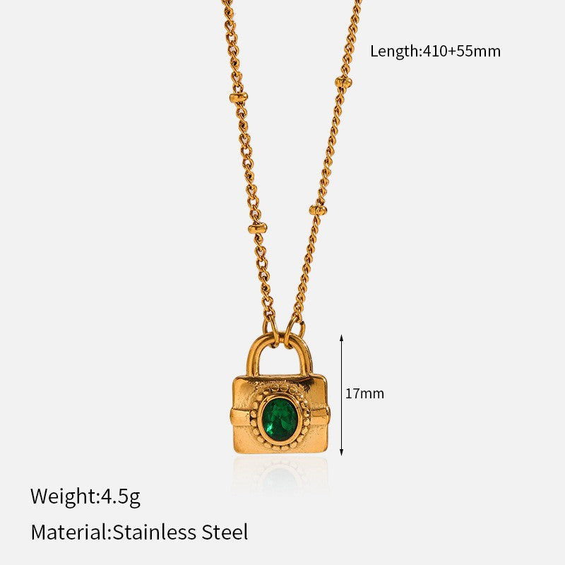 Stainless steel pendant necklace for women