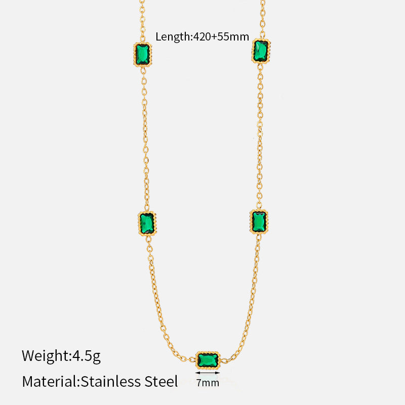 Stainless steel pendant necklace for women